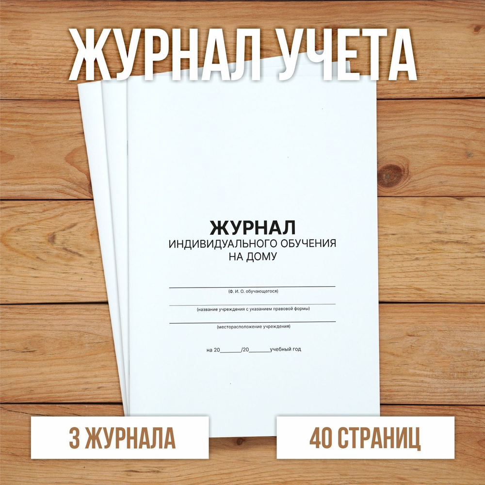 3 шт Журнал учета индивидуального обучения на дому