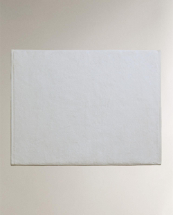 Zara Home - Очень мягкий нескользящий коврик для ванной, белый, 80x120 см