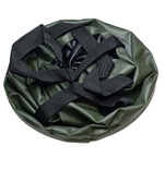 Ведро для воды и прикормки (складное) Kaida  12 л Зеленое