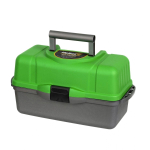 Ящик рыболовный для хранения снастей трехполочный зеленый