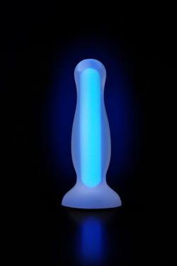 Анальная втулка светящаяся в темноте Beyond by Toyfa Kyle Glow, силикон, прозрачный, 10,5 см