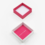 Футляр картонный 60x60x36 мм с флокированным ложементом.