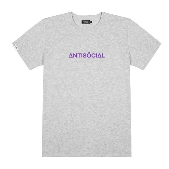 Футболка Antisocial Heather Grey Geometry (серый)