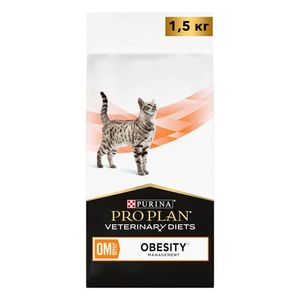 Сухой корм для кошек Pro Plan Veterinary Diets Obesity Management при ожирении