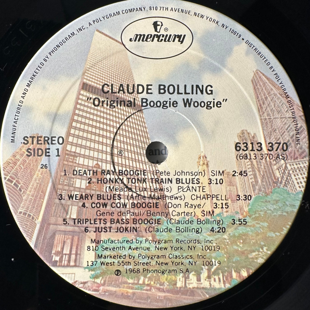 Claude Bolling ‎– The Original Bolling Boogie (США 1982г.)