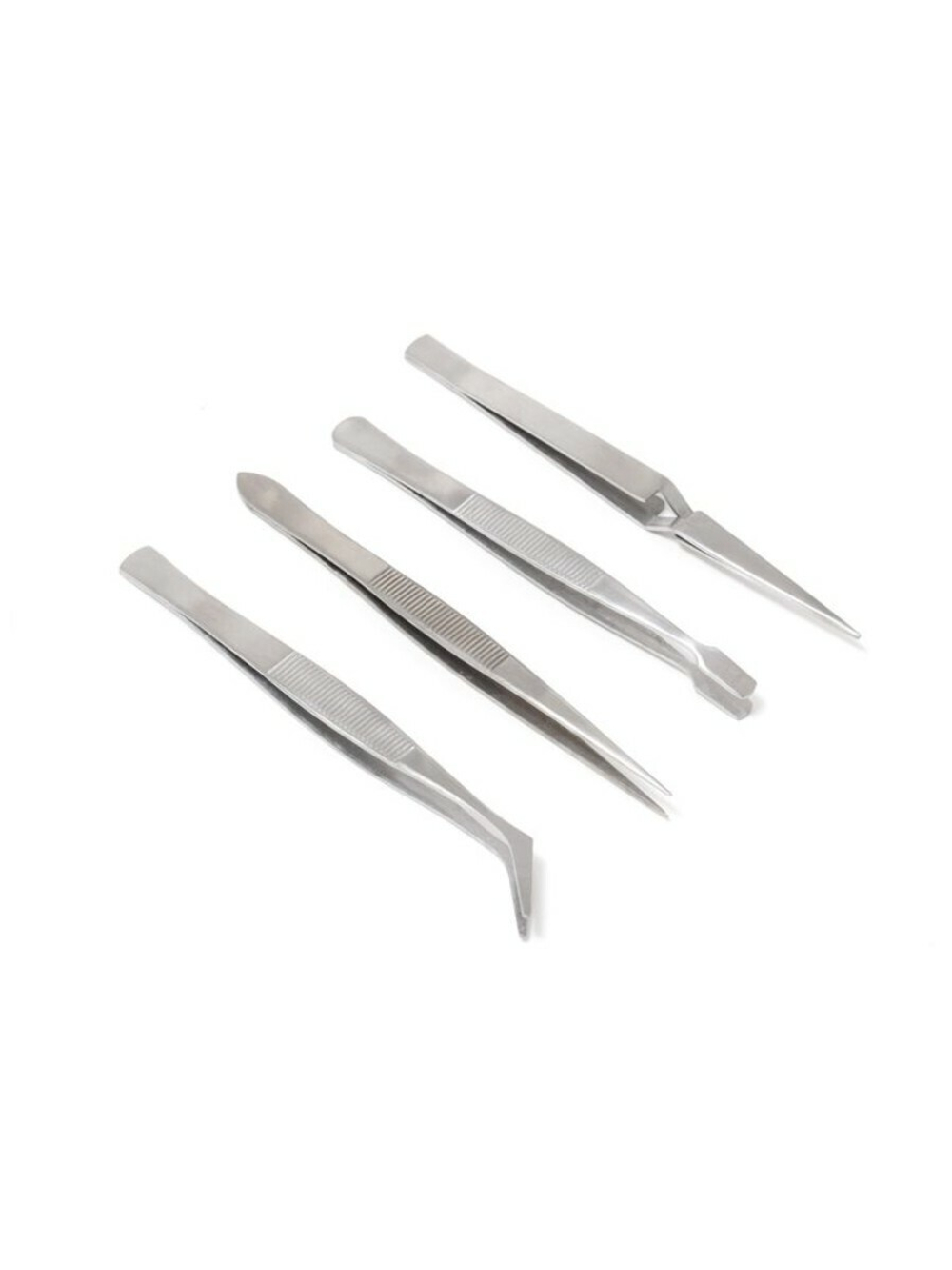 Набор пинцетов 4пр.(L-120мм) RockForce##Rock FORCE RF-69414