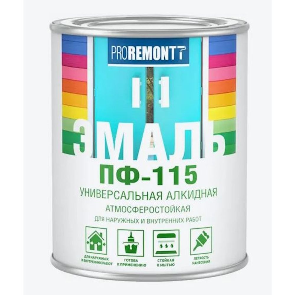 Эмаль ПФ-115 желтая   1,9кг PROREMONTТ  (Лакра)