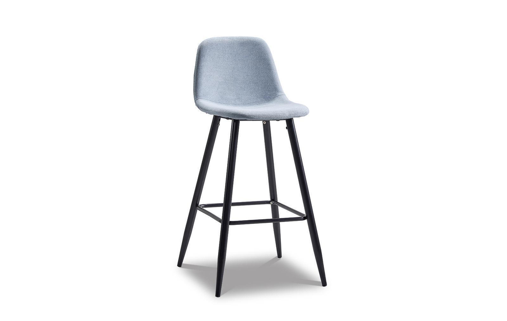 Барный стул 350B голубой/черный