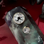 Накрутка "Flat Gem" - Желтое золото - White SW