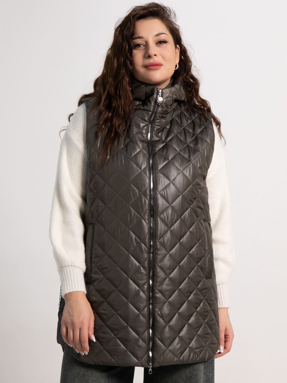 Жилет утепленный Фирменный стиль (хаки) Б15321-18М LT Collection