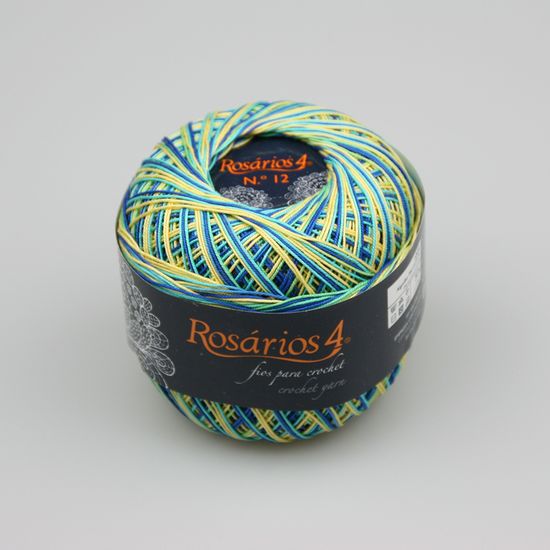 Пряжа ROSARIOS 4 Хлопок мерсеризованный принт № 12 (100% мерсеризованный хлопок)