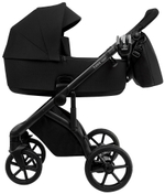 Детская коляска Roan Bass Next 2.0 3 в 1 с автокреслом Pituso Santiso Pro Black BSN/40/2 Caviar Black/Black/руч.Black