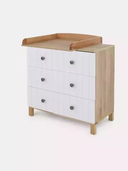 Комод RANT "BAMBOO" 84см 3 ящ. (арт.108) Cloud White