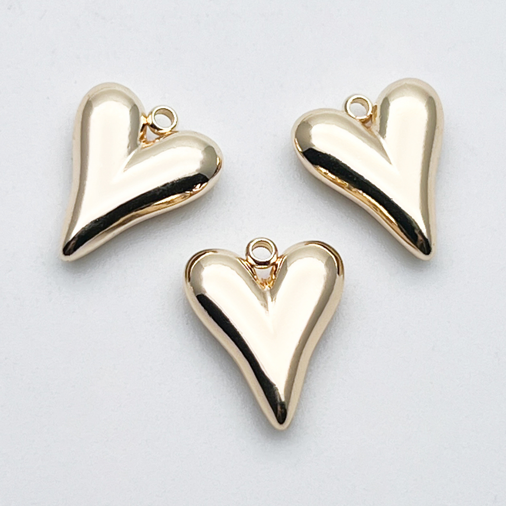 Подвеска Сердце, цвет золото, размер 14,5*12 мм, цена за 1 шт