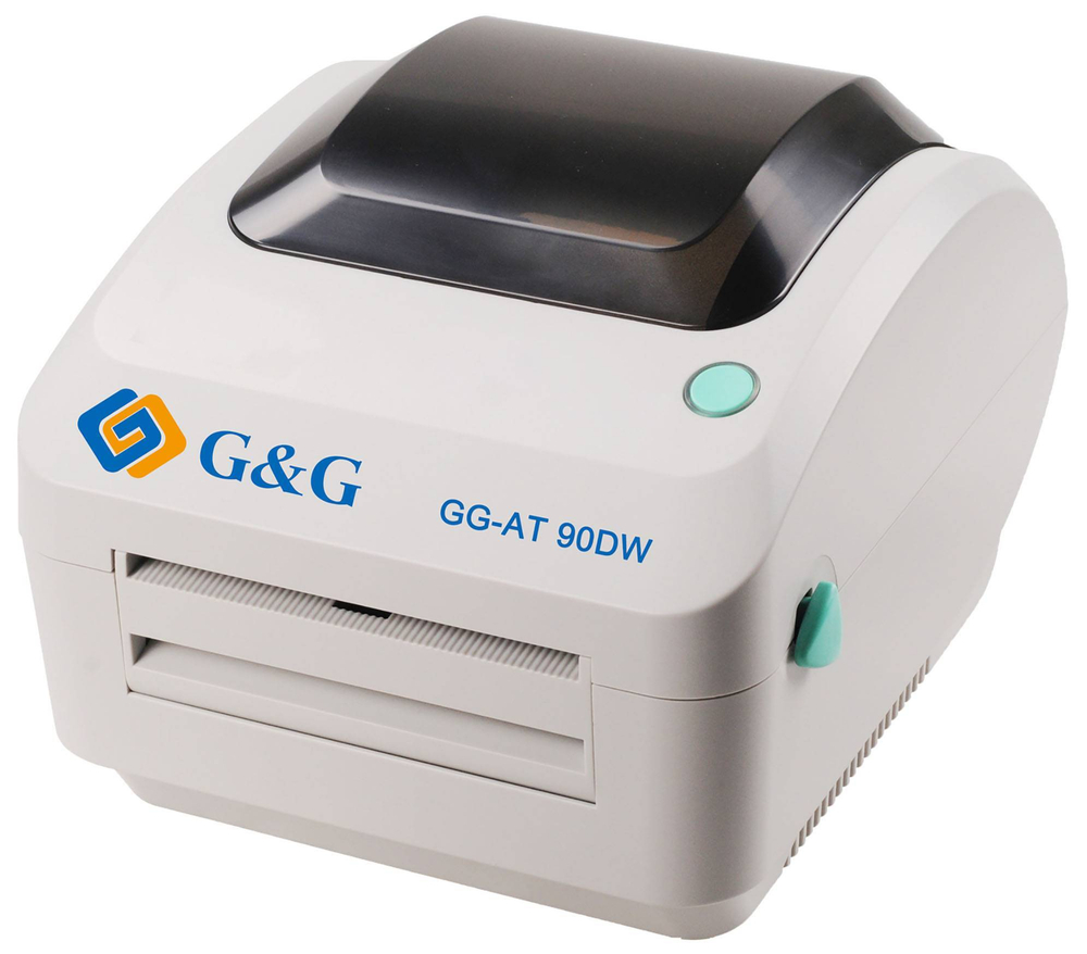 Термопринтер G&G GG-AT-90DW-U Монохромный  термопечатный  / 203x203dpi/ Wi-fi /  Белый/  (GG-AT-90DW-U)