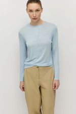 Лонгслив с рельефным швом