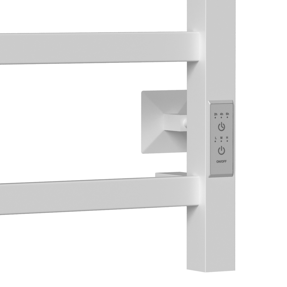 Полотенцесушитель MIXLINE TRIUMPH  60х50 (таймер, 367Вт, 4 перекладины + ПОЛКА) электрический БЕЛЫЙ