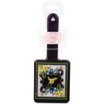 Расческа массажная квадратная форма «КОЛЛЕКЦИЯ ИМАНИ - ЛАНТА», микс 4 дизайна, 22*9см (PVC подвес)