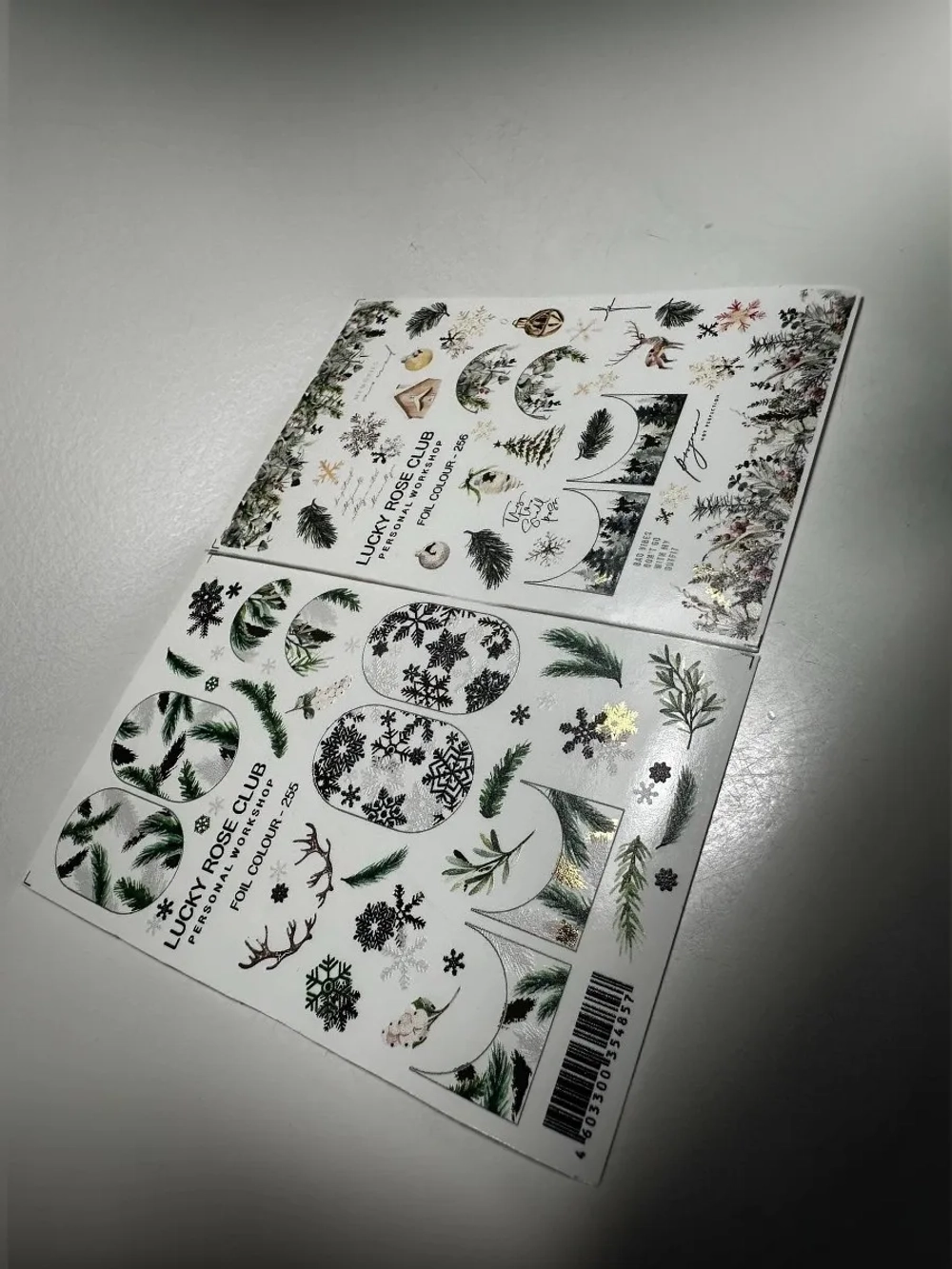 Набор слайдеров 2 шт для длинных ногтей 255, 256