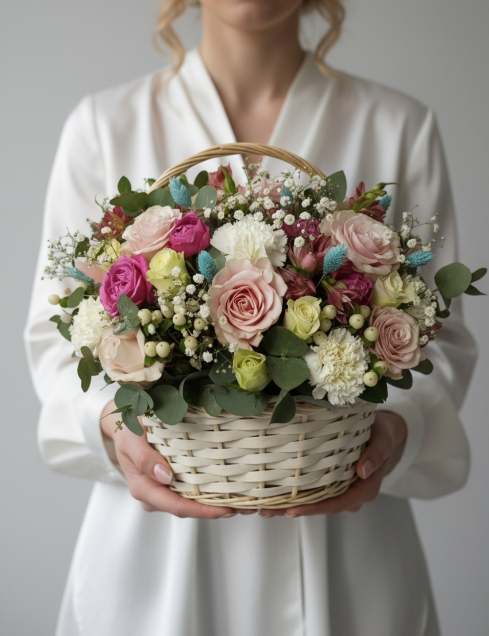 Цветы в корзине Эстет