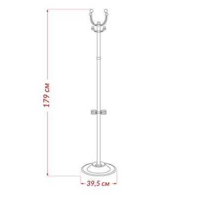 Вешалка напольная Leset Квадро-2