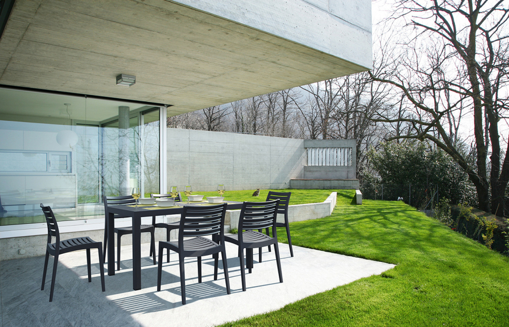 Стол пластиковый Siesta Contract Ares 140, темно-серый