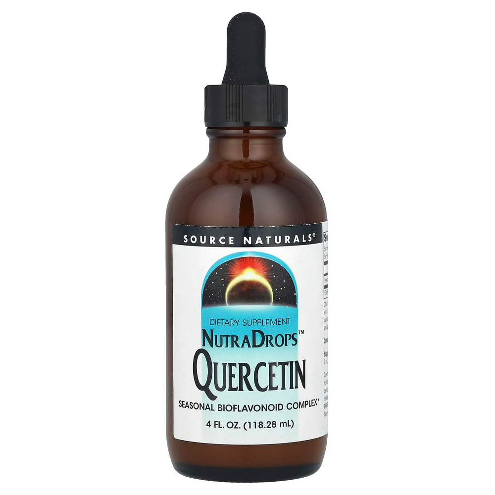 Source Naturals, NutraDrops™, кверцетин, 134 мг, 118,28 мл (4 жидк. унции)