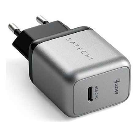 Сетевое зарядное устройство Satechi 20W USB-C PD Wall charger 1xUSB Type-C (PD) (ST-UC20WCM-EU) серый