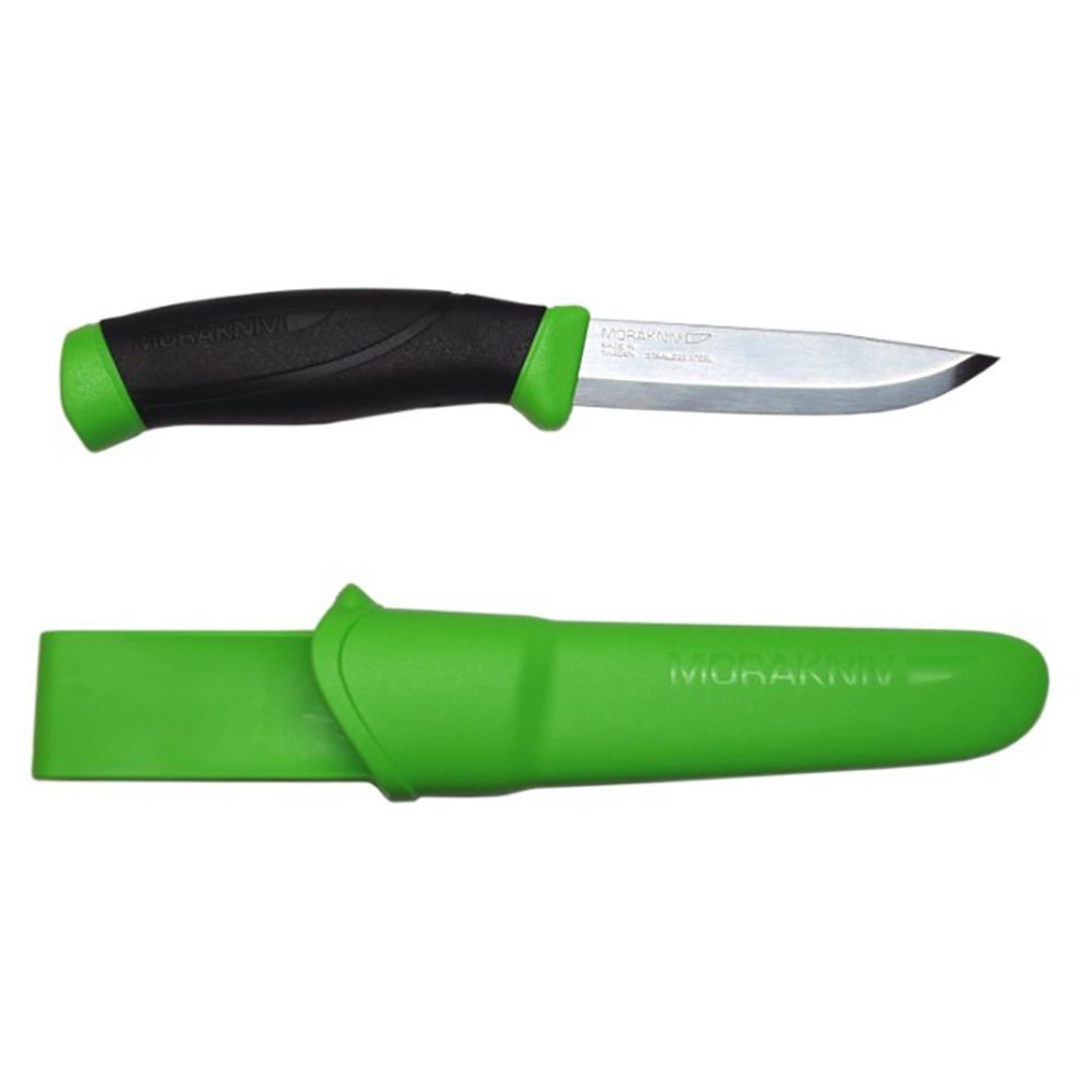 Нож Morakniv Companion Green, нержавеющая сталь, ножны, зеленый