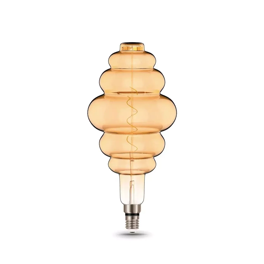 Лампа Gauss LED Filament Honeycomb 6W Е27 420lm 2400К golden flexible 158802006