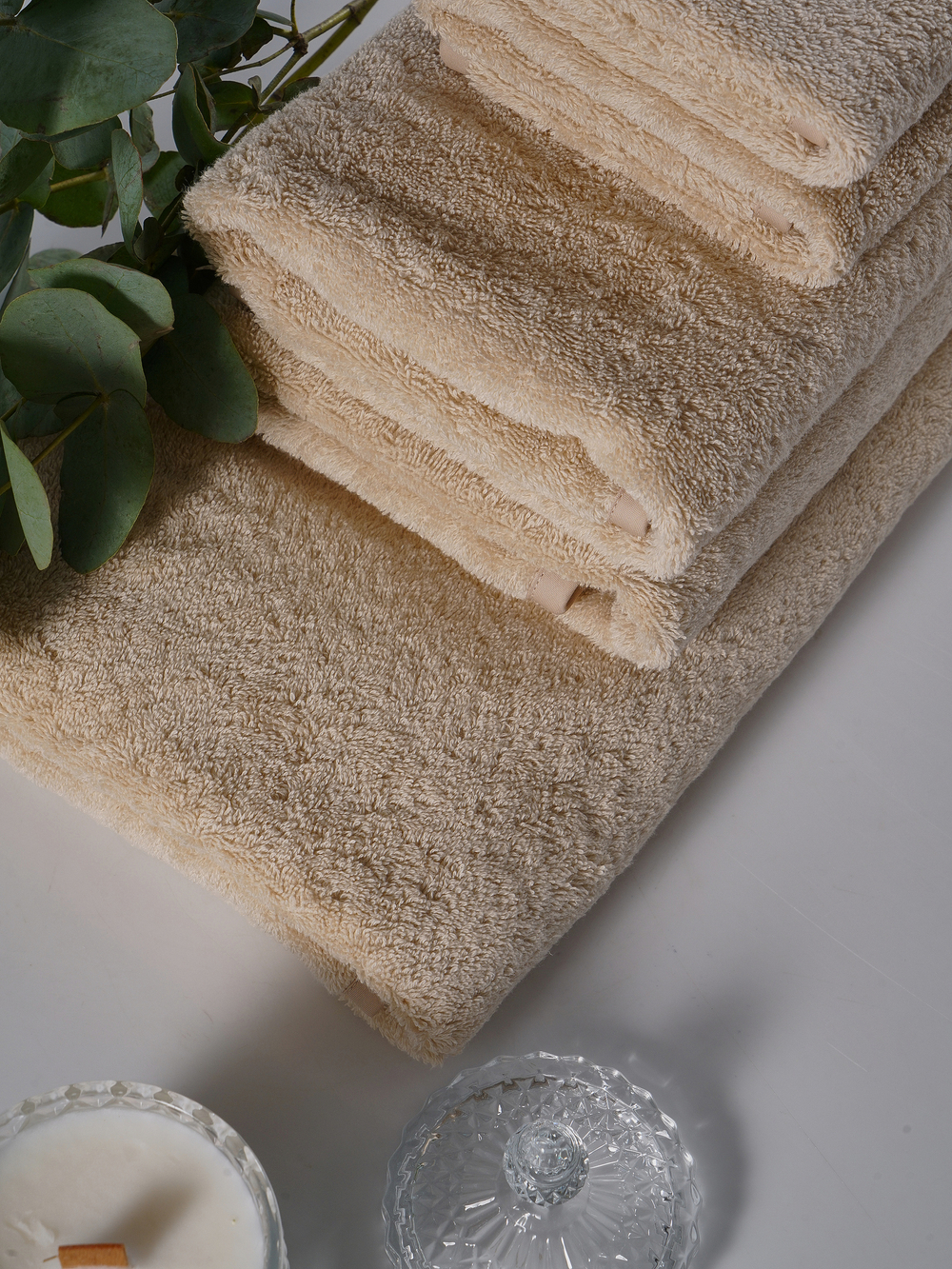 Набор полотенец 3шт Claire Batiste Atelier Ile персиковый