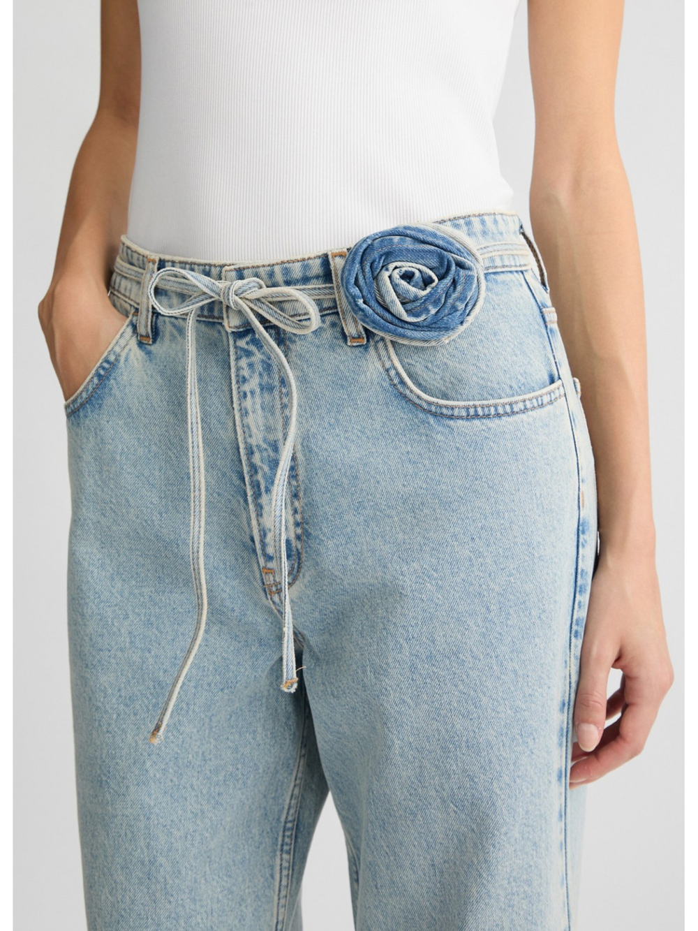 Джинсы женские Pant Baggy Rose LIU JO