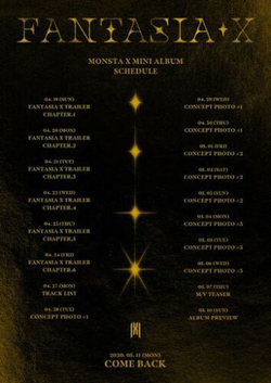 Альбом Monsta X - Fantasia X 8th Mini Album RANDOM Version