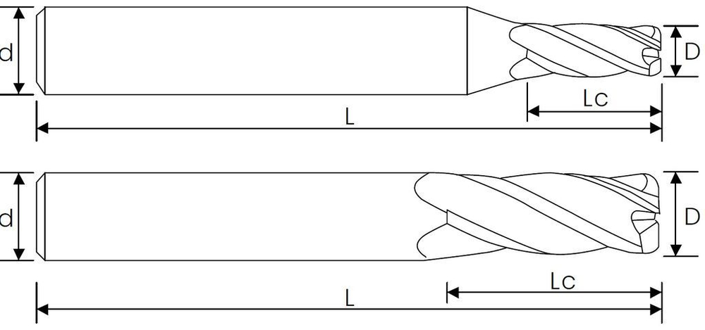 D1*R0.2*3*50*d4*4F радиусная фреза HRC55