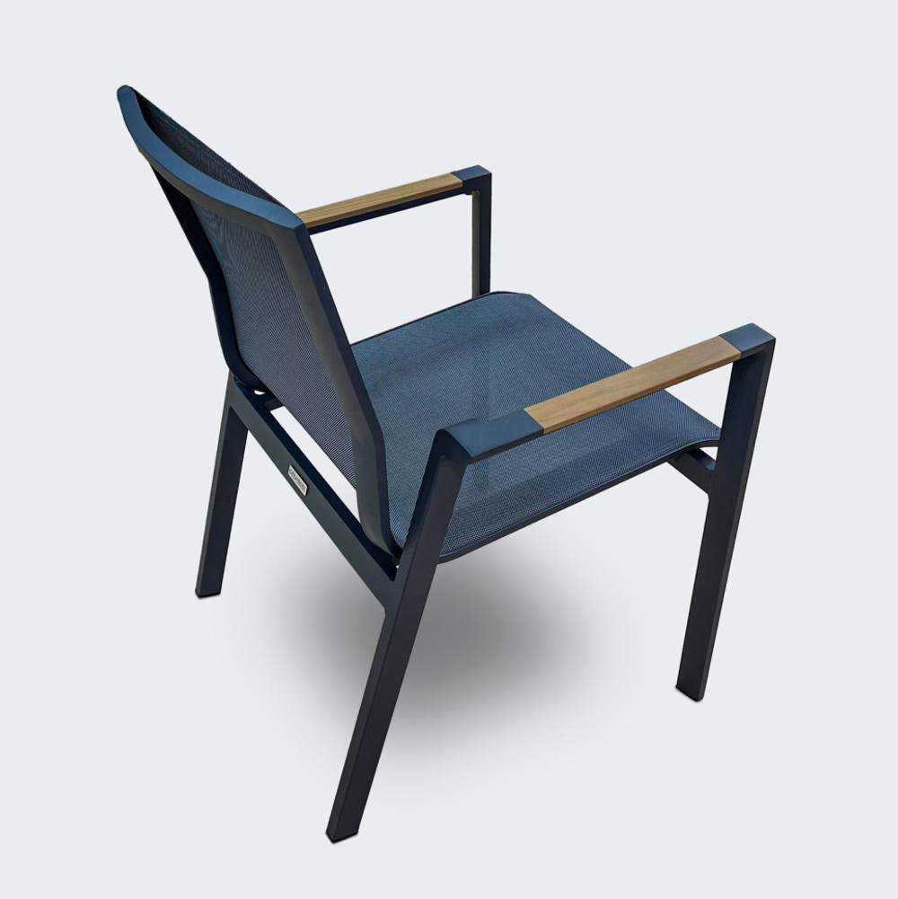 Стул Ideal Patio СОЛА серый - каркас карбон