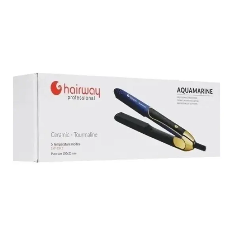 Щипцы-выпрямители Hairway Aquamarine 23мм 04145