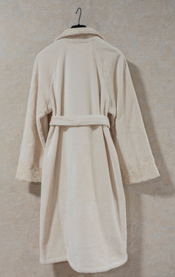 Халат женский Sandri Lace-7 Beige/Beige