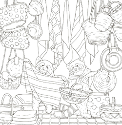 Symphony of Cute Animals. Coloring book