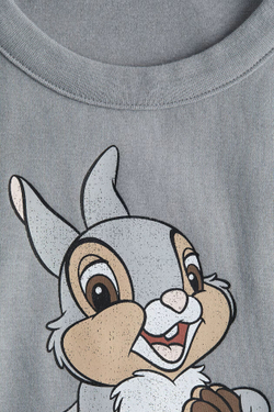 H&M Топ с принтом, серый