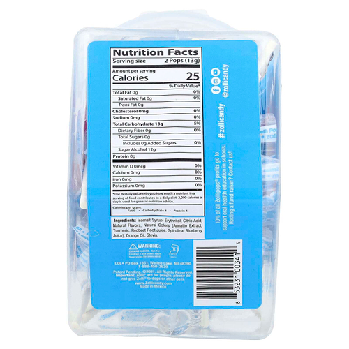 Zollipops, The Clean Teeth Pops, леденцы для чистки зубов, ассорти, 147 г (5,2 унции)