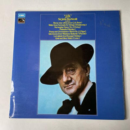 Винтажная виниловая пластинка LP Джон Барбиролли Sir John Barbirolli ,J.B.'Sir John Barbirolli Conducts (Англия 1972)