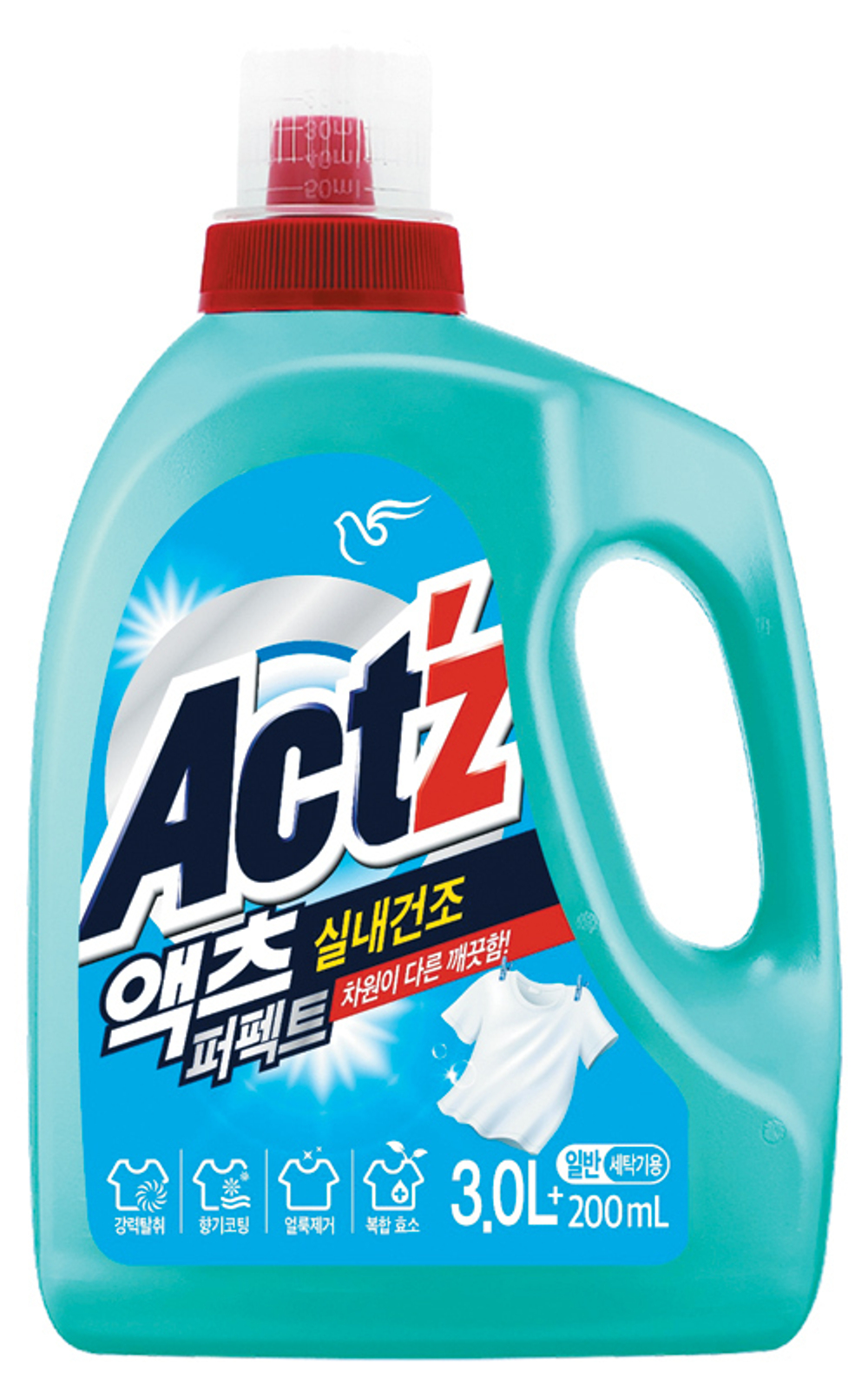 [PIGEON] Act'Z Perfect Indoor Drying (Front-Loading) -  Концентрированный гель для стирки белья для стиральных машин (для сушки в помещении), 3200 мл