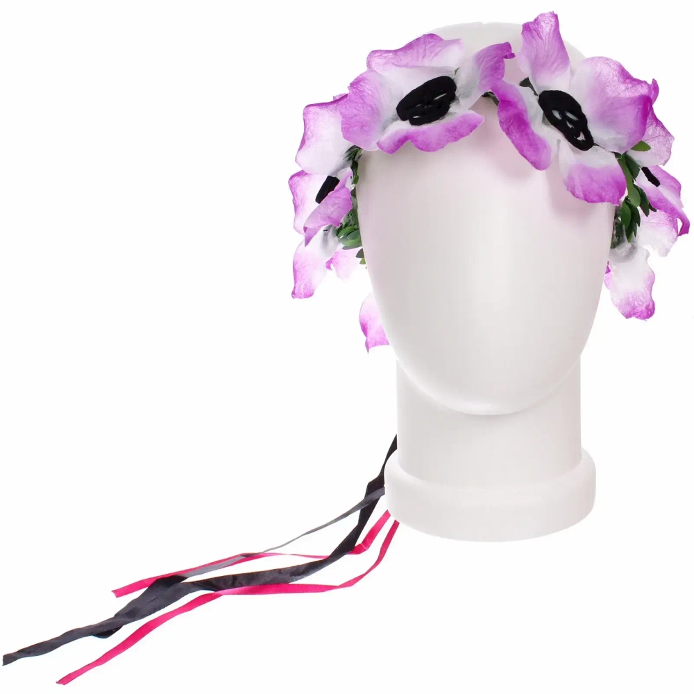 Ободок для волос карнавальный «Helloween - Цветы», микс