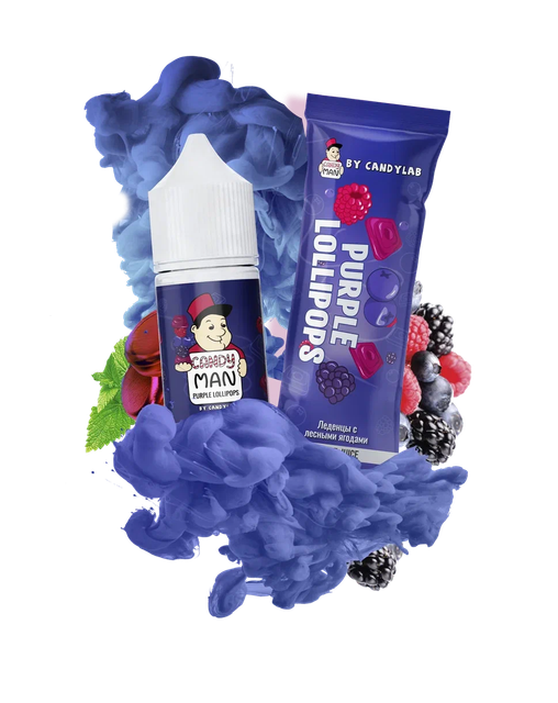 Candy Man Salt 30 мл - Purple Lollipops (Strong)