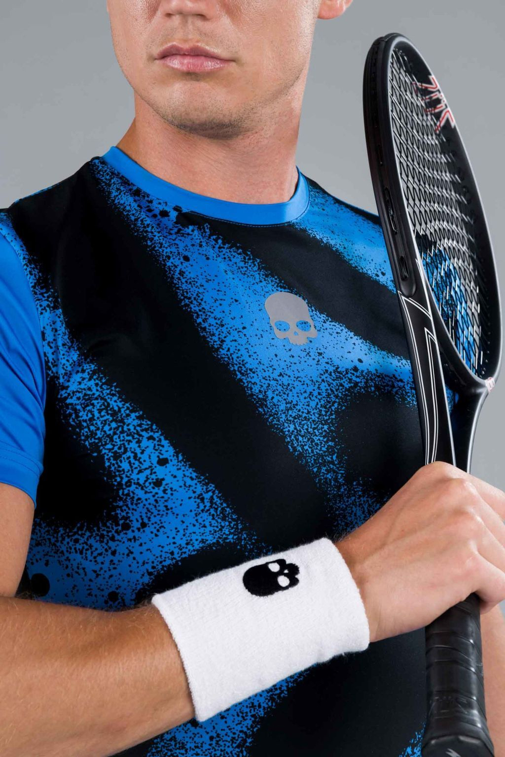 Мужская теннисная футболка Hydrogen Spray Tech Tee Man - bluette