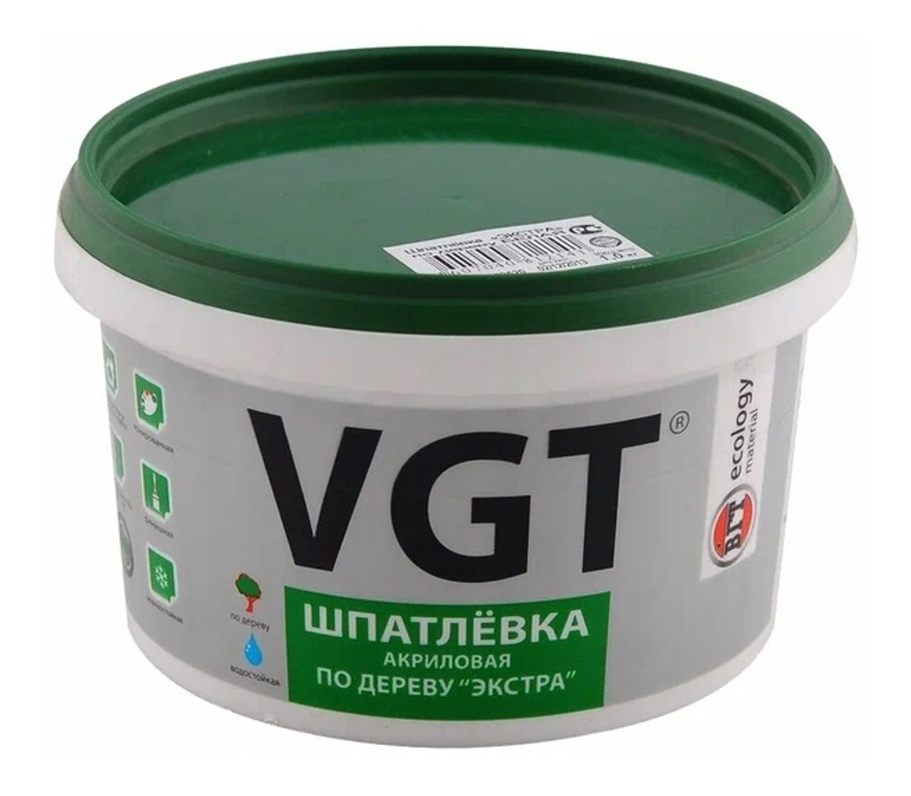 Шпатлевка VGT по дереву Экстра акриловая бук, 300 г