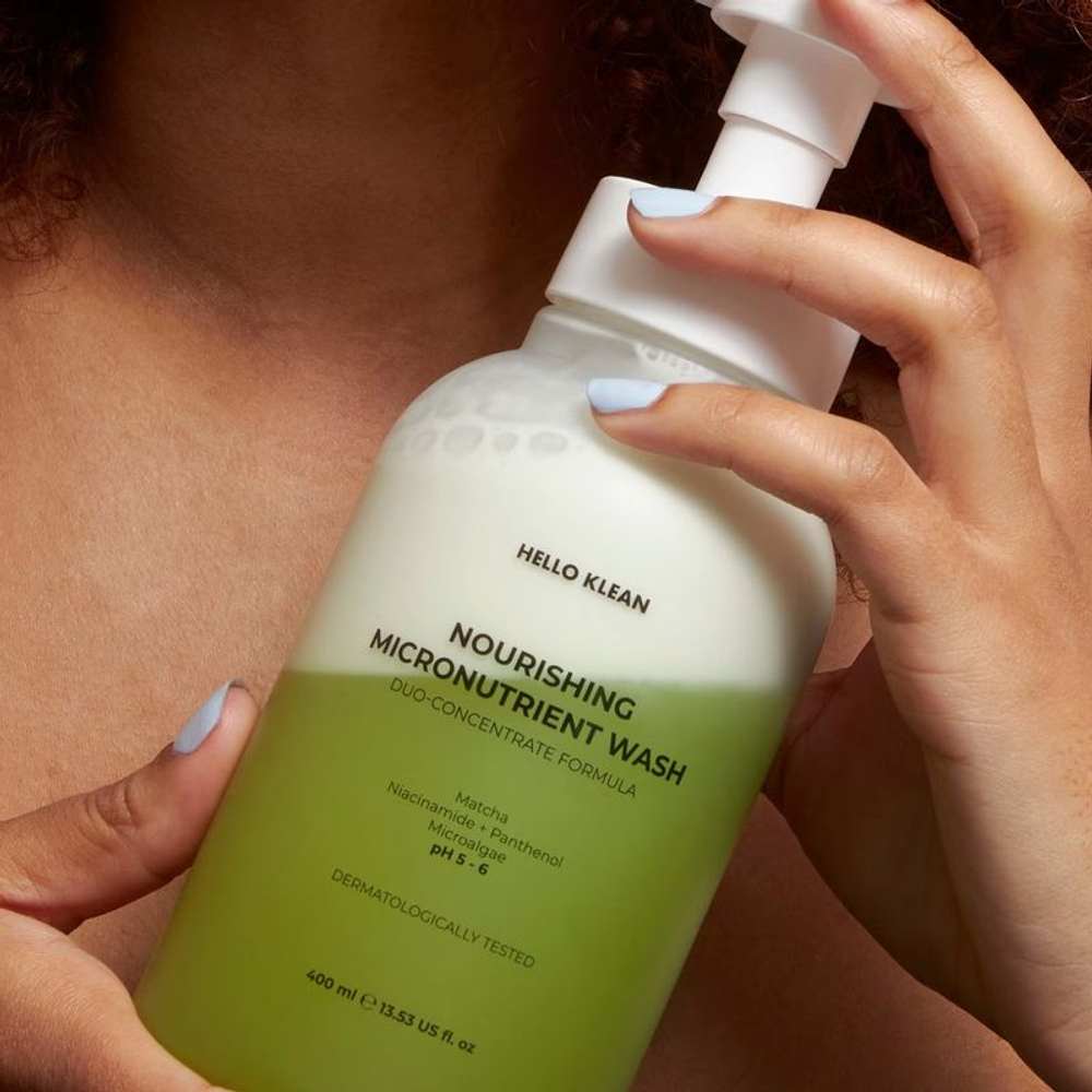 HELLO KLEAN Гель-пенка для душа Nourishing Micronutrient Wash 400