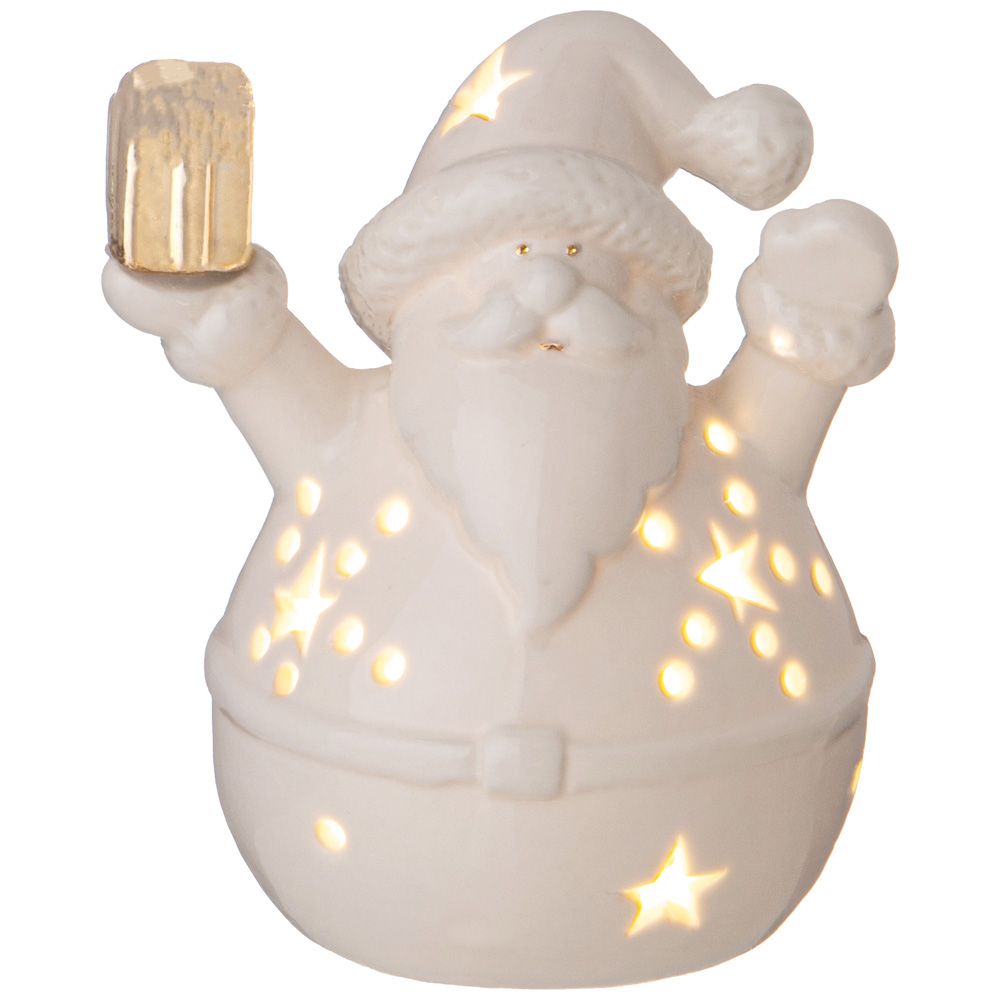 ФИГУРКА "ДЕД МОРОЗ" С LED-ПОДСВЕТКОЙ 9,8*7,6*10,4 СМ