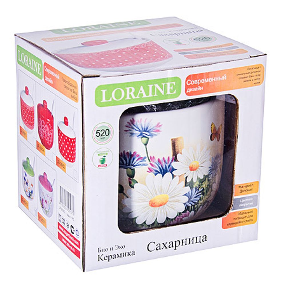Сахарница Loraine 26302 Лето 520 мл