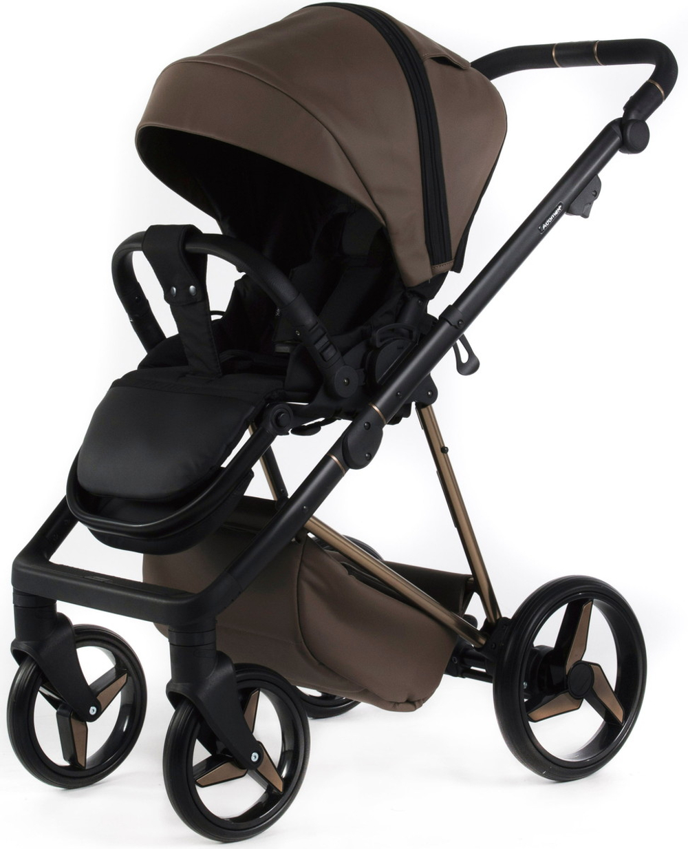 Детская коляска Adamex Quantum Superstar Deluxe 2 в 1 Q-STAR151-K (КОР.КОЖА+КОР.ДНО+КОР.РАМА)